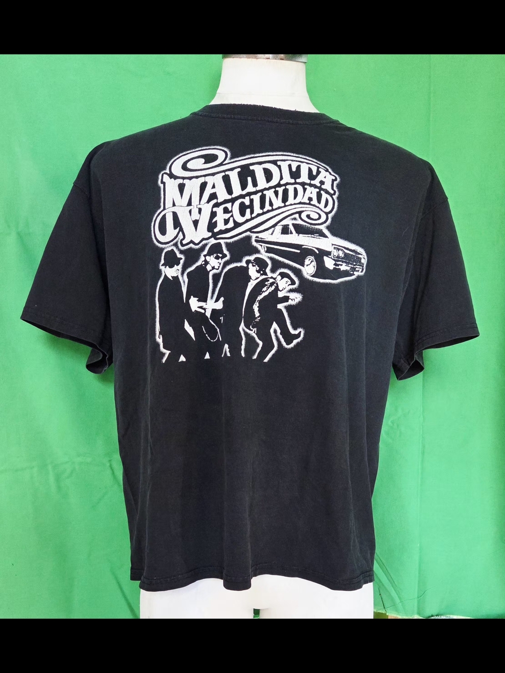 MALDITA VECINDAD VINTAGE ROCK EN ESPAÑOL T-SHIRT (XL) ...RARE 90's